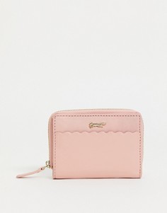 Компактный кожаный кошелек светло-розового цвета Paul Costelloe-Розовый цвет