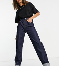 Джинсы мужского кроя в стиле 90-х из экологически чистого денима с отворотами Reclaimed Vintage Inspired-Голубой