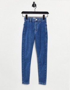 Выбеленные зауженные джинсы Topshop - Joni-Голубой