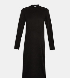Серое платье миди со вставками и волнистыми краями Topshop Maternity-Серый