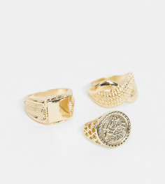 Набор золотистых колец Reclaimed Vintage Inspired-Золотистый