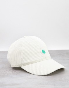 Белая вельветовая кепка Carhartt WIP Harlem-Белый
