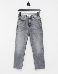 Серые прямые джинсы Topshop-Серый