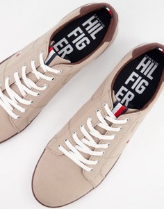 Бежевые кроссовки на шнуровке Tommy Hilfiger Iconic-Нейтральный