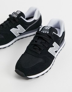 Черные кроссовки New Balance 373-Черный цвет