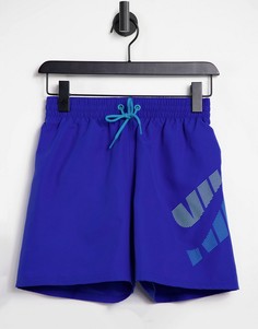Синие волейбольные шорты длиной 5 дюймов Nike Swimming-Голубой