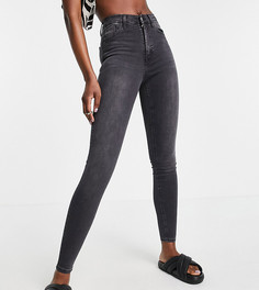 Черные выбеленные джинсы Topshop Tall Jamie-Черный цвет