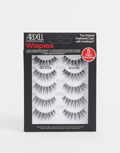 Набор из 5 пар накладных ресниц Ardell Wispies-Черный цвет