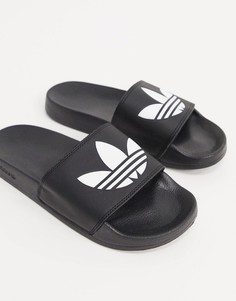 Черные шлепанцы adidas Originals Adilette Lite-Черный