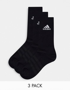 Набор из 3 пар черных носков adidas Training-Черный цвет