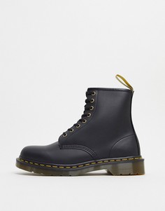Черные ботинки из искусственной кожи с 8 парами люверсов Dr Martens 1460-Черный цвет