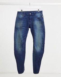 Узкие синие выбеленные джинсы G-Star Arc 3D-Голубой