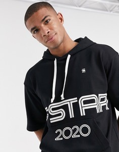 Худи с короткими рукавами и логотипом G-Star-Черный