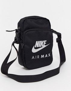 Черная сумка для полетов с блестящим логотипом Nike Air Max-Черный