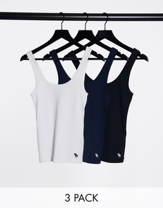 Набор из 3 разноцветных маек Abercrombie & Fitch-Мульти