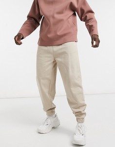 Бежевые джоггеры в стиле oversized из органического хлопка ASOS DESIGN-Бежевый