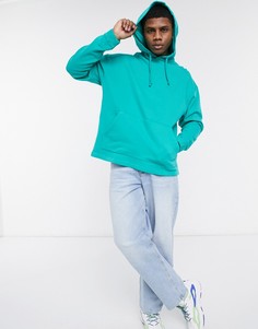 Зеленый выбеленный oversized-худи ASOS DESIGN-Голубой