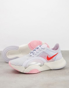 Серые кроссовки Nike Training SuperRep Go-Серый