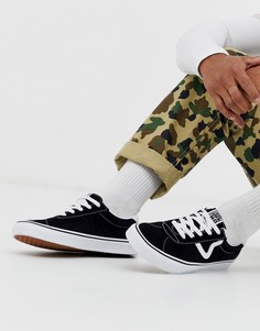 Черные замшевые кроссовки Vans Classic Sport-Черный