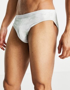 Плавки с эффектом кислотной стирки ASOS DESIGN-Зеленый цвет