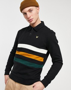 Свитшот со вставками Lyle & Scott-Черный цвет