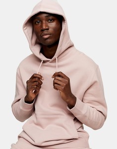 Розовое худи от комплекта Topman-Розовый цвет
