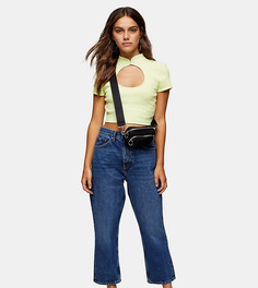 Синие джинсы Topshop Petite Editor-Голубой
