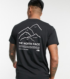 Черно-белая футболка The North Face Peaks – эксклюзивно для ASOS-Черный цвет