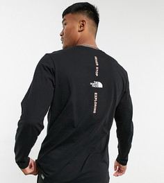 Черный с серым лонгслив The North Face Vertical – эксклюзивно для ASOS-Черный цвет