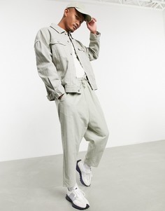 Серая джинсовая oversized-куртка в стиле вестерн ASOS DESIGN-Серый