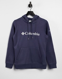 Худи темно-синего цвета с логотипом Columbia-Темно-синий