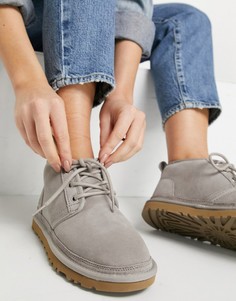 Светло-серые ботинки со шнуровкой UGG Neumel-Нейтральный