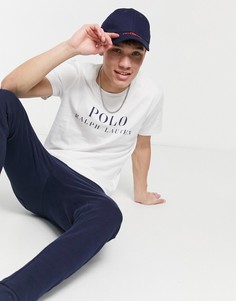Белая футболка для дома с логотипом на груди Polo Ralph Lauren-Белый