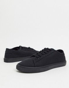 Черные парусиновые кроссовки ASOS DESIGN-Черный цвет