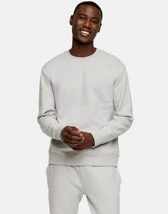 Светло-серый свитшот от комплекта Topman