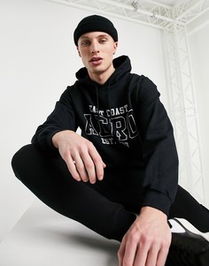Худи с принтом "aero east coast" Aeropostale-Черный цвет
