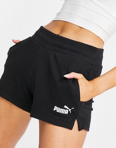 Черные трикотажные шорты Puma Essentials-Черный цвет