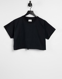 Черная футболка-свитшот для дома с затягивающимся шнурком Chelsea Peers-Черный