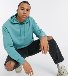 Зелено-голубой oversized-худи ASOS DESIGN Tall-Зеленый