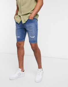 Джинсовые шорты River Island-Голубой
