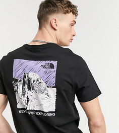 Черная футболка с изображением гор The North Face – эксклюзивно для ASOS-Черный цвет