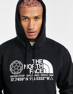 Черный худи с большим логотипом The North Face Logo +-Черный цвет
