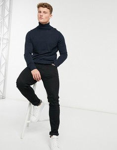 Темно-синяя водолазка Tom Tailor-Голубой