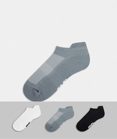 Набор из 3 пар носков с антибактериальным покрытием ASOS 4505-Многоцветный