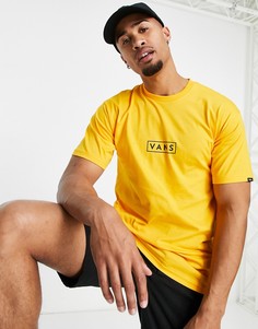 Желтая футболка свободного кроя с короткими рукавами Vans Classic Easy Box-Желтый
