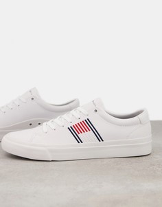 Белые кожаные кроссовки с логотипом Tommy Hilfiger Corporate-Белый