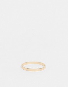 Золотистое узкое кольцо ASOS DESIGN-Золотистый