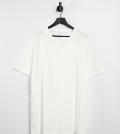 Белая футболка с короткими рукавами River Island Big & Tall-Белый