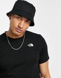 Черная футболка с логотипом слева The North Face Foundation-Черный цвет