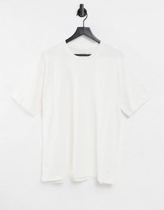 Футболка в стиле oversized из органического хлопка цвета экрю Topman-Нейтральный
